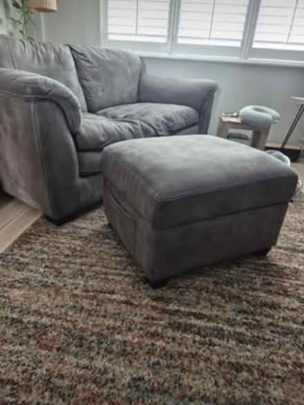 Photo of free 2 and 3 seater sofa with footstool (NG220EE) #1