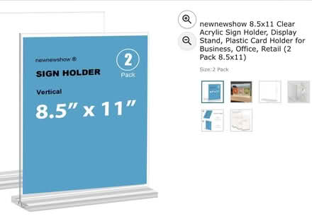 Photo of Clear photo / signage frame (Sunnyvale) #1