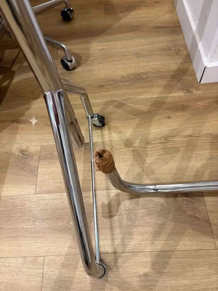 Photo of free Silver Clothing rail (Marylebone W1U) #2