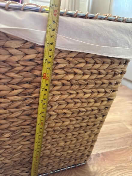 Photo of free Large lined basket (Kings Norton B38) #3