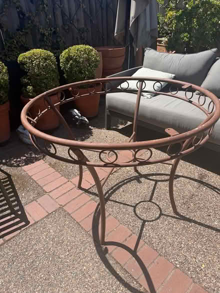 Photo of free Metal Garden table base (Bayfarm, Alameda) #2