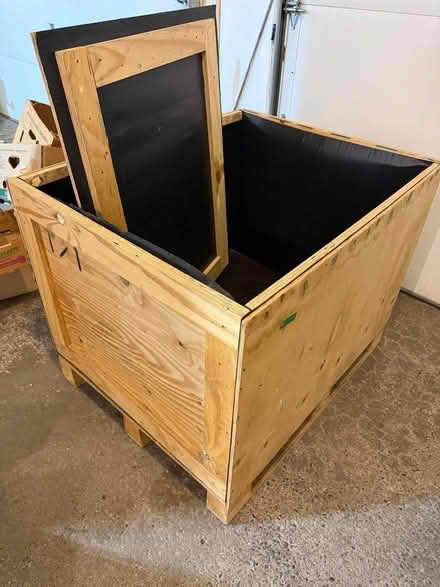 Photo of free Big Wooden Storage Box with Lid (Cicero/Bridgeport) #2