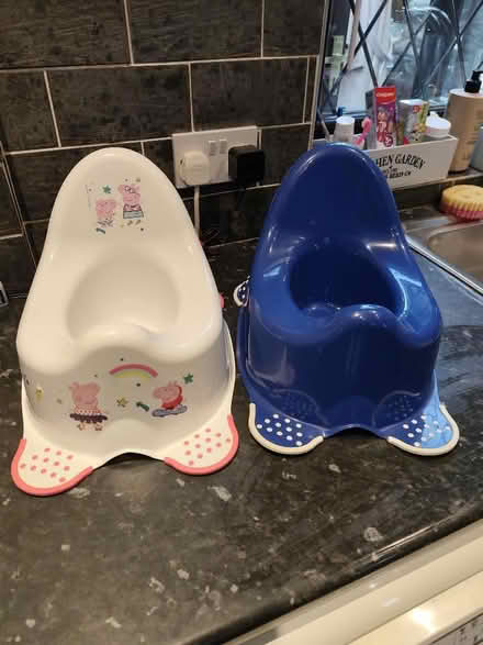 Photo of free 2 standard potties (Trimley St Martin IP11) #1