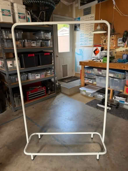 Photo of free White free standing clothes rack (Woodinville) #1