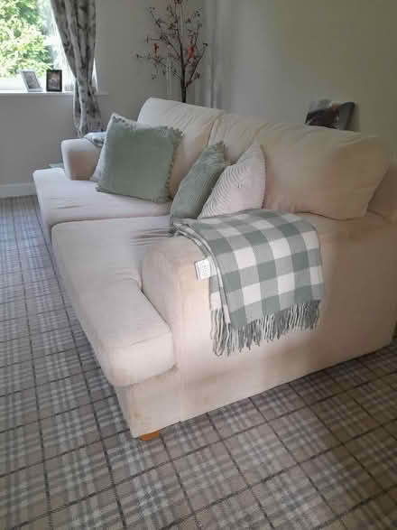 Photo of free Cream sofa (Blackhill DH8) #1