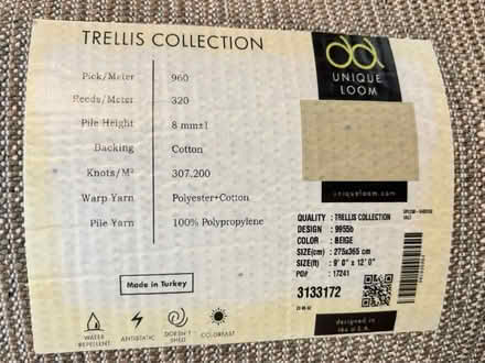 Photo of free 9 x 12 Area Rug Beige (Mount Rainier) #3