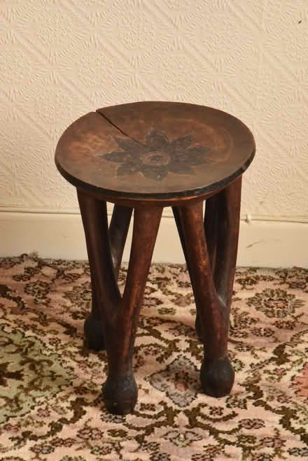 Photo of free Small African wooden stool (Malvern Link WR14) #1