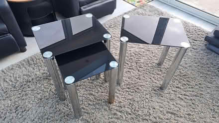 Photo of free Glass top tables with chrome legs (Stubbington PO14) #1