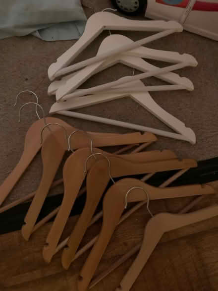 Photo of free Wood kids clothes hangers (Lifford, kings Norton B30) #1