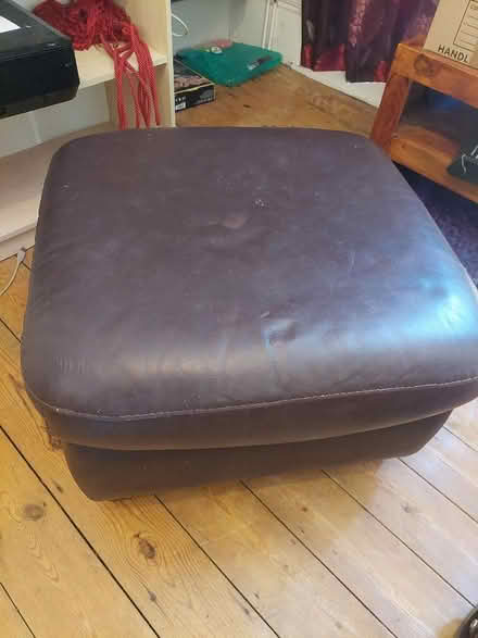 Photo of free Large Brown Footstool with storage (Hove Green BN3) #1