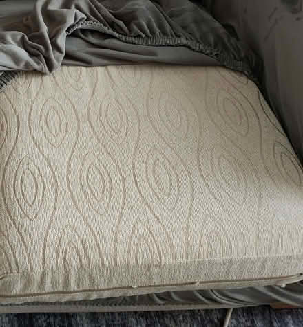 Photo of free Beige sofa with grey covers (Blunham MK44) #2