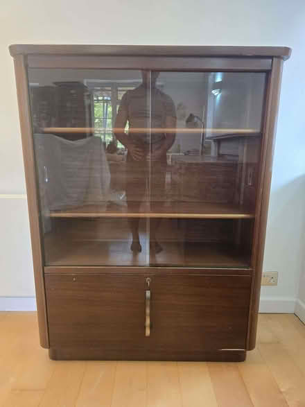 Photo of free Wooden Display Cabinet / Bookcase (Hendon NW4) #1
