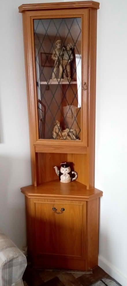 Photo of free Tall corner display cabinet (Orton Goldhay PE2) #2