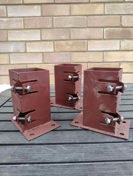 Photo of free Bolt down fence post holders (Butts Ash SO45) #1