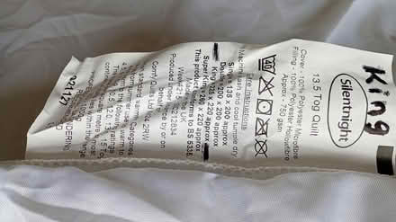 Photo of free King-size Duvet, Silentnight (Bearpark, DH7, County Durham) #2