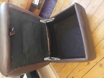 Photo of free Large Brown Footstool with storage (Hove Green BN3) #2