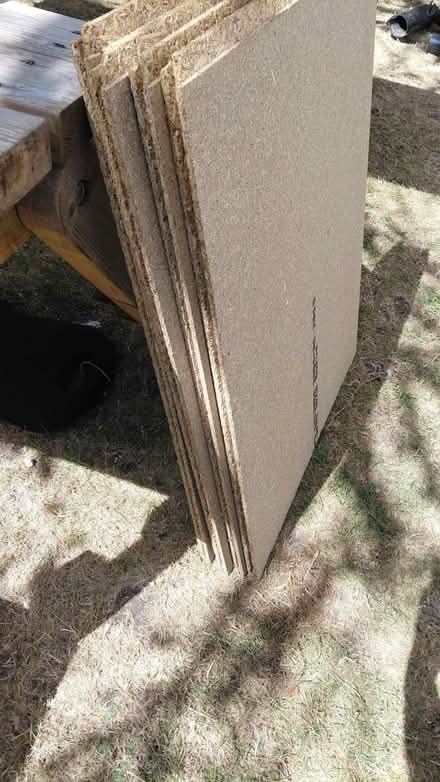 Photo of free 4 x 600mm square chipboard flooring off cuts (Wallands Park BN7) #2