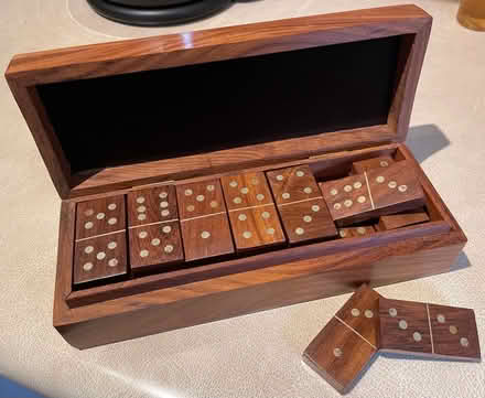 Photo of free Solid wood dominoes set (St Julians AL1) #1
