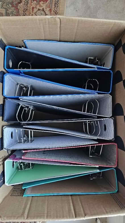 Photo of free 11 Lever Arch files, some new, all fine, varied colours (Townsend AL3) #1