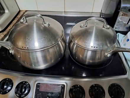 Photo of free Large and medium pan set (Bolton le Sands LA5) #1