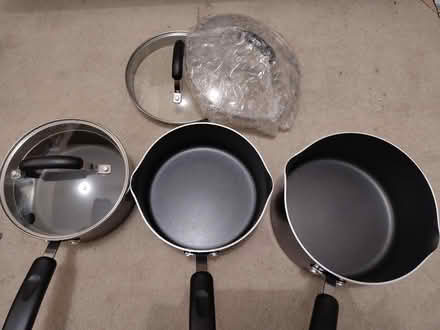 Photo of free Brand new set of Lakeland saucepans (Newbury RG14) #1