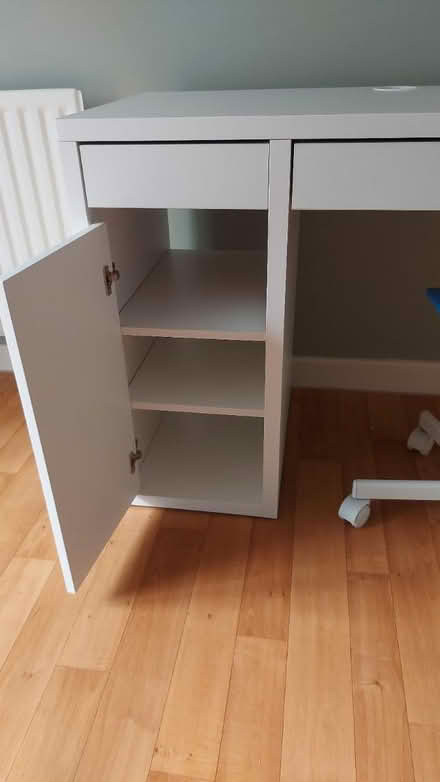Photo of free Ikea Micke desk and swivel chair (NG13 Granby) #3
