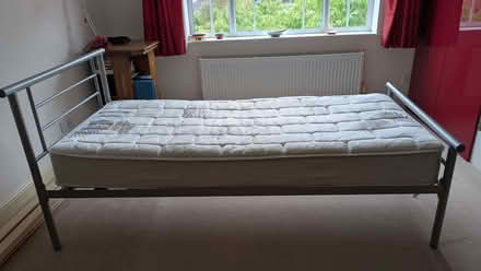 Photo of free Single metal frame bed (Jennyfield HG3) #1