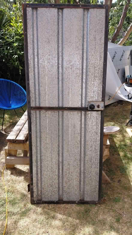 Photo of free Galvanised Steel locable door with hinges attached (Wallands Park BN7) #1