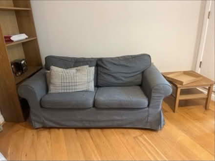 Photo of free Grey Blue Couch (Portmarnock) #1
