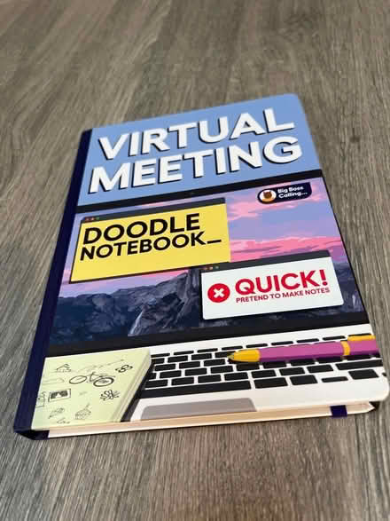 Photo of free Virtual Meeting Unused Doodle Notebook. (Southsea PO4) #1