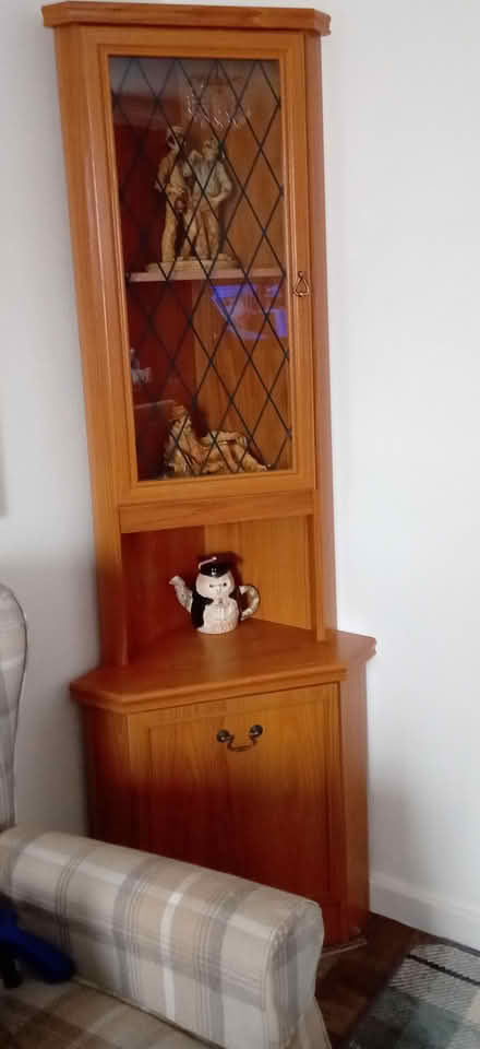Photo of free Tall corner display cabinet (Orton Goldhay PE2) #1