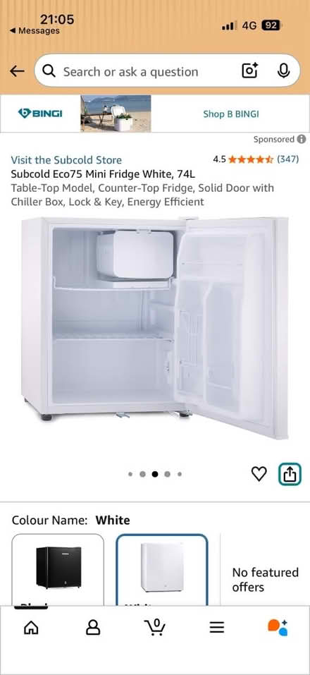 Photo of free Brand new small fridge (Hitchin SG4) #2