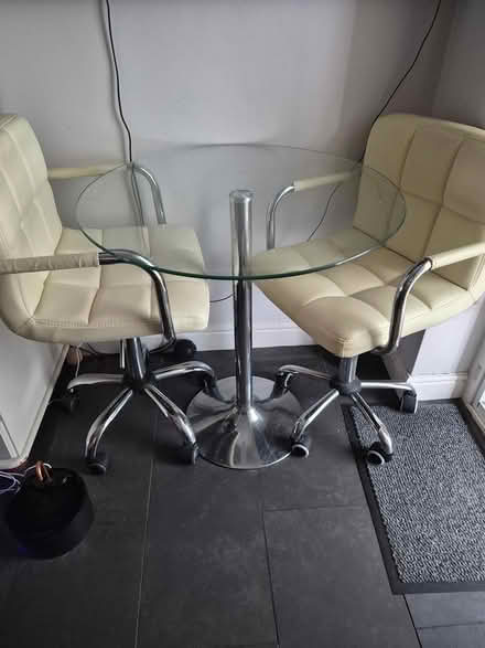 Photo of free Dining table 2 chairs (Barnsley S75) #1