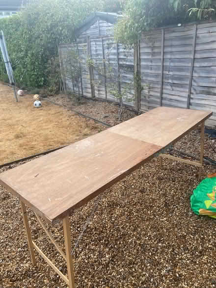 Photo of free Folding trestle table (St Albans AL1) #1