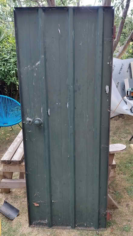 Photo of free Galvanised Steel locable door with hinges attached (Wallands Park BN7) #3