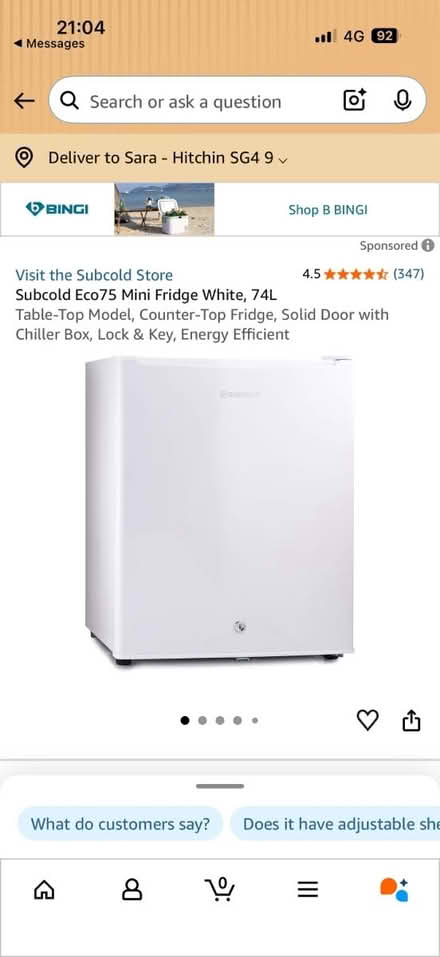 Photo of free Brand new small fridge (Hitchin SG4) #1
