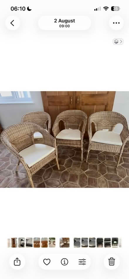 Photo of free Ikea Rattan chairs (Bell Bar AL9) #1