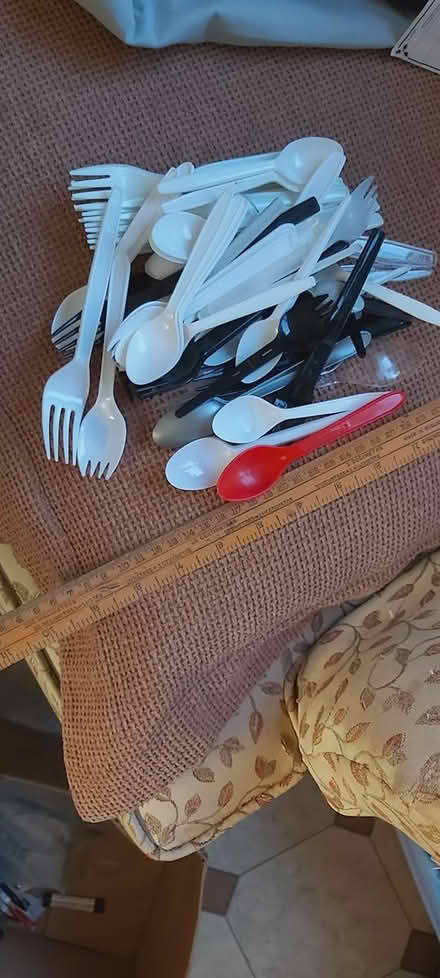 Photo of free Plastic teaspoons and forks (Ramsden Heath CM11) #1