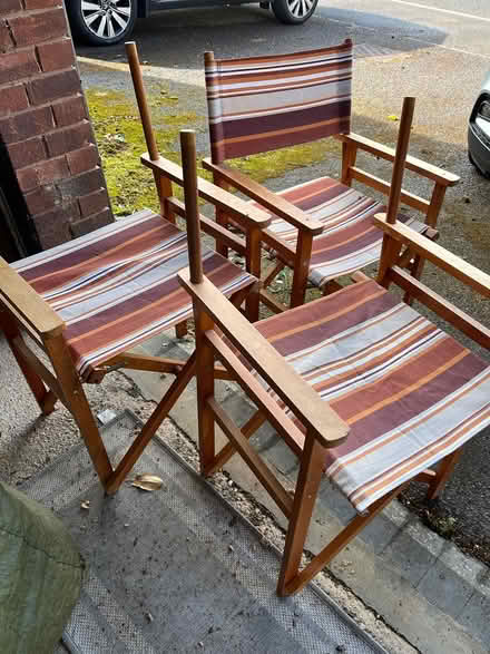 Photo of free 3 picnic chairs (Dursley) #1