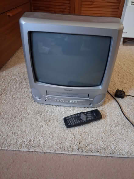 Photo of free Bush portable TV with VHS play facility (Rhayader LD6) #1