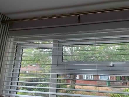 Photo of free White wooden blind (Garston WD25) #2