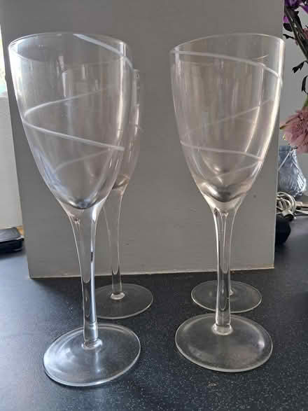 Photo of free 4 wine glasses (Belper DE56) #1