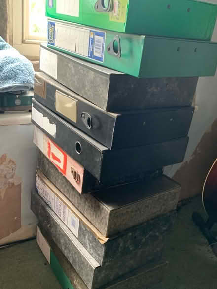 Photo of free Stack of used box files (Brassington DE4) #1