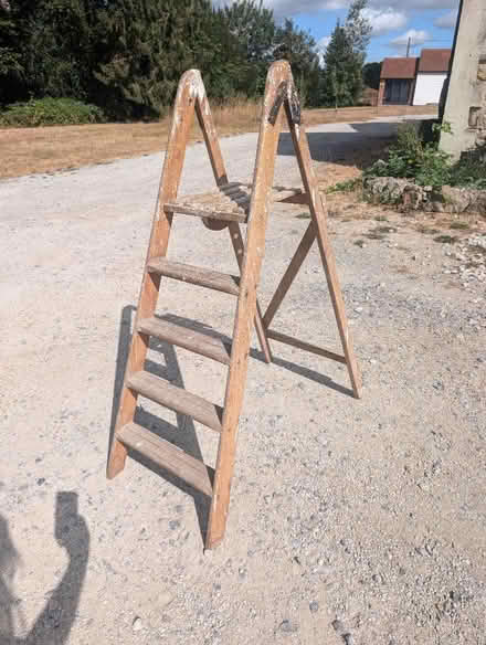 Photo of free Old fashioned step ladder (West Farleigh ME15) #1