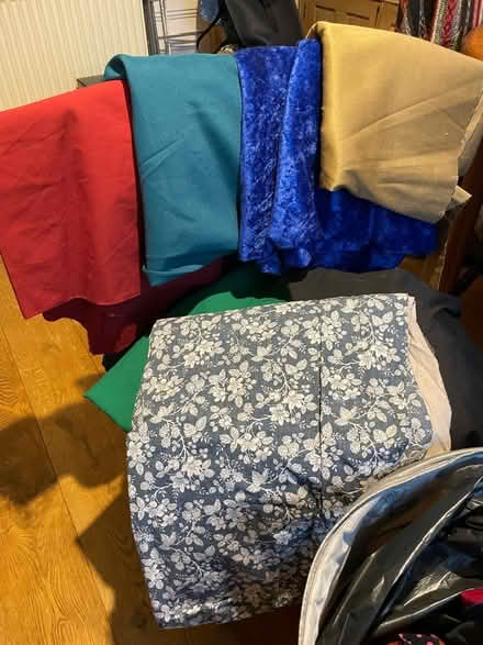 Photo of free Fabric - large amount, different colours, sizes , clean (Pollards Hill SW16) #1