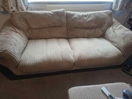 Photo of free Sofa 3 seater x1. 2 seater x1. 1x chair (Oversetts DE11) #2