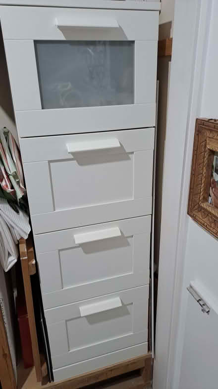Photo of free 1year old IKEA Bremnes wardrobe, slimline drawer unit, bedsi (Old Town TN40) #2