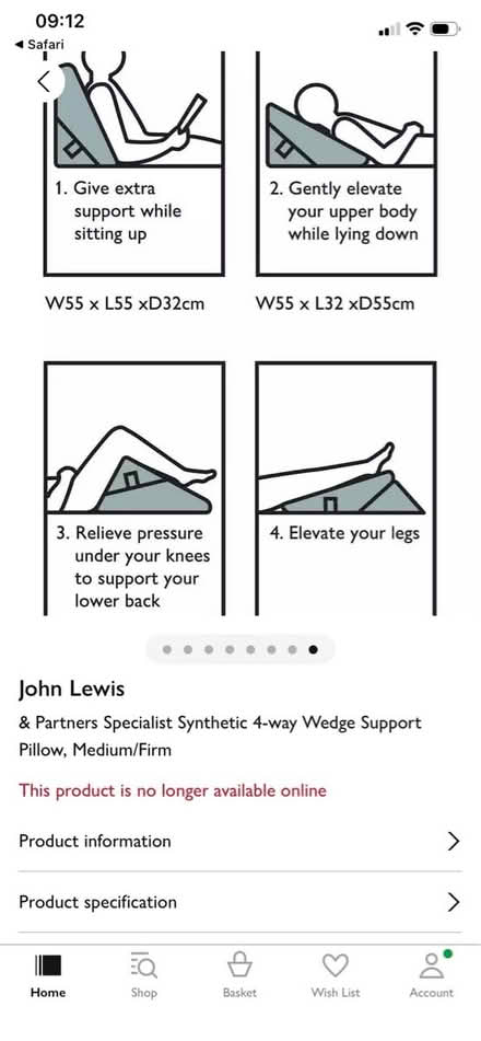 Photo of free 4 way wedge support pillow (SN8 Marlborough) #1
