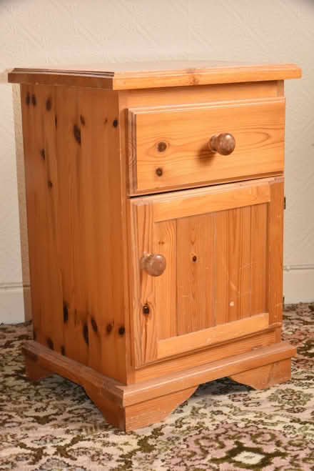 Photo of free Pine bedside cabinet (Malvern Link WR14) #1