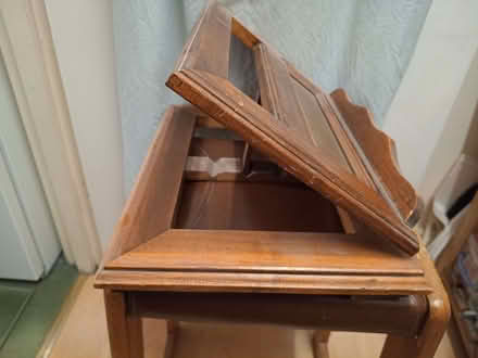 Photo of free wood book stand holder rest with 3 positions (Boscombe BH5) #3